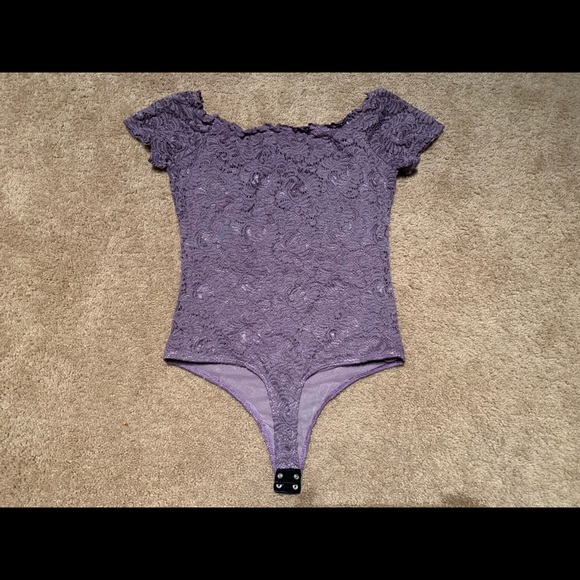 Purple lace bodysuit - Picture 2 of 2